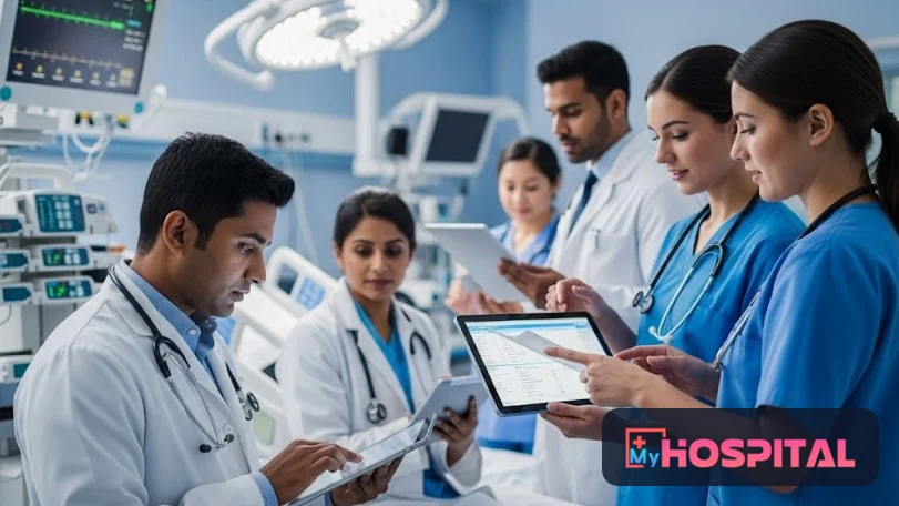 Đội ngũ y bác sĩ trao đổi dữ liệu người bệnh trên thiết bị số theo các chuẩn liên thông y tế HL7, FHIR, CDA và DICOM