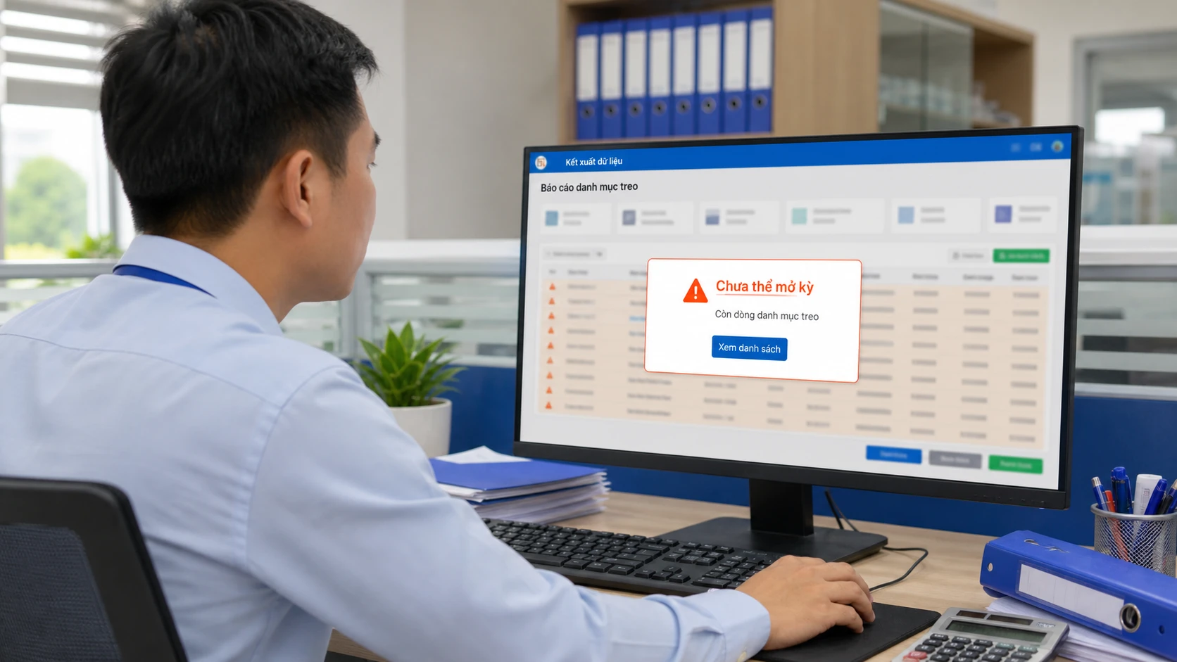Báo cáo danh mục treo trên HIS