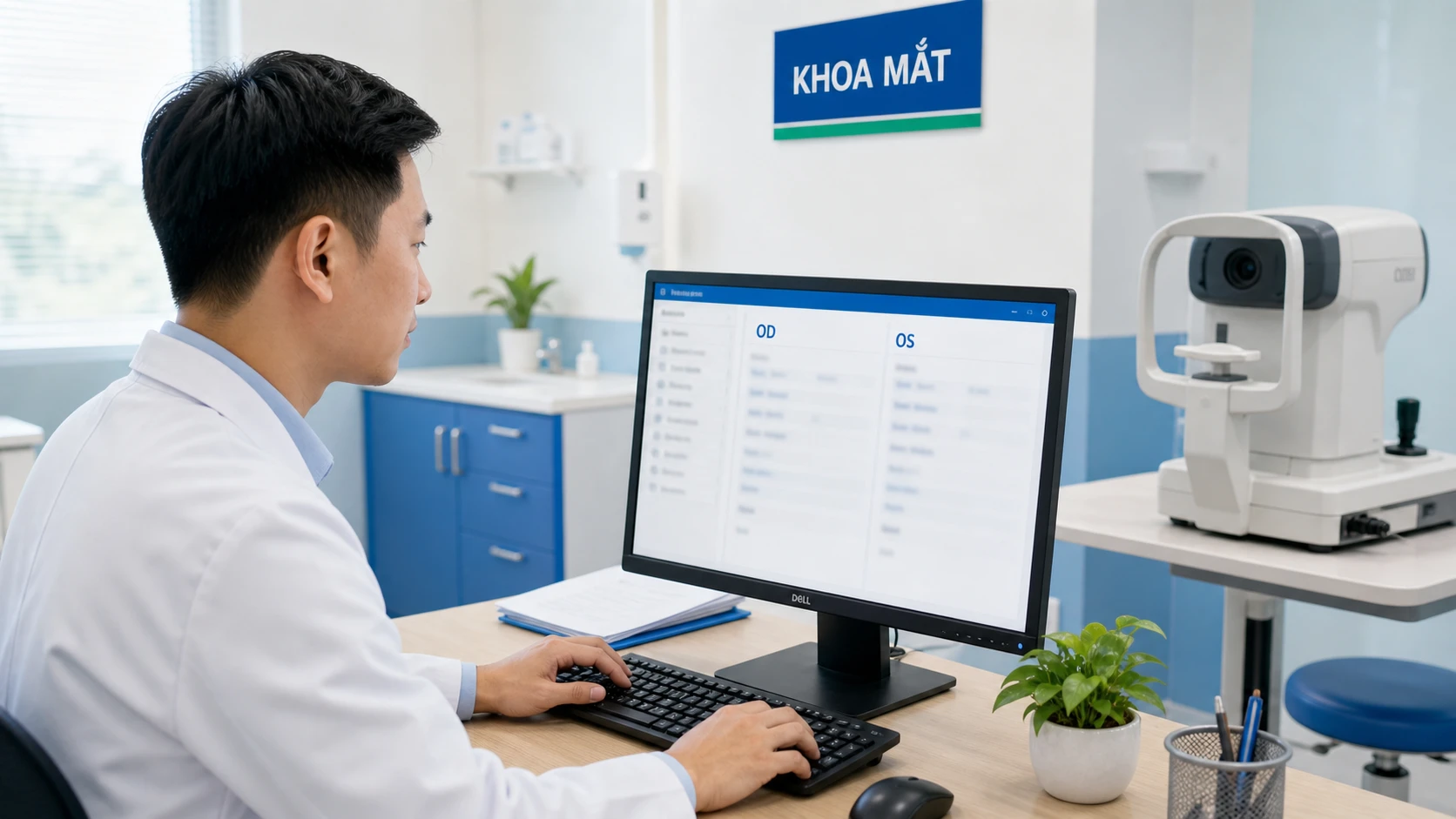 Bệnh Án Điện Tử Chuyên Khoa Mắt: Hướng Dẫn Ghi Đúng OD/OS, IOP, S/C/A Trên EMR