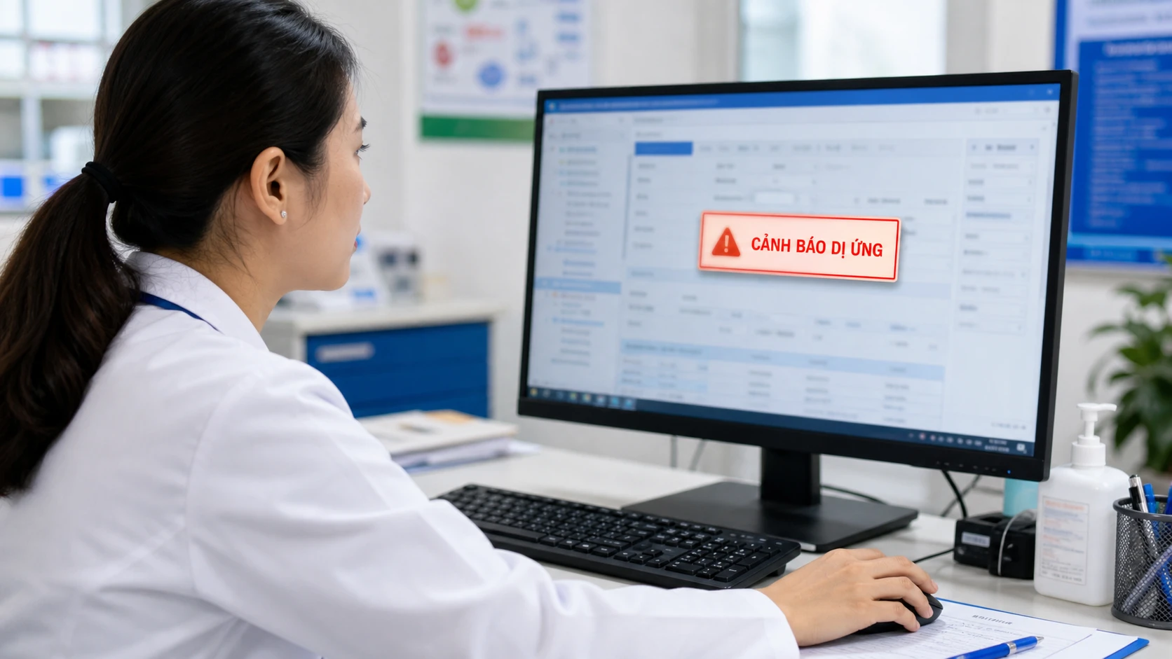 Cảnh báo tiền sử dị ứng tự động khi bác sĩ kê đơn