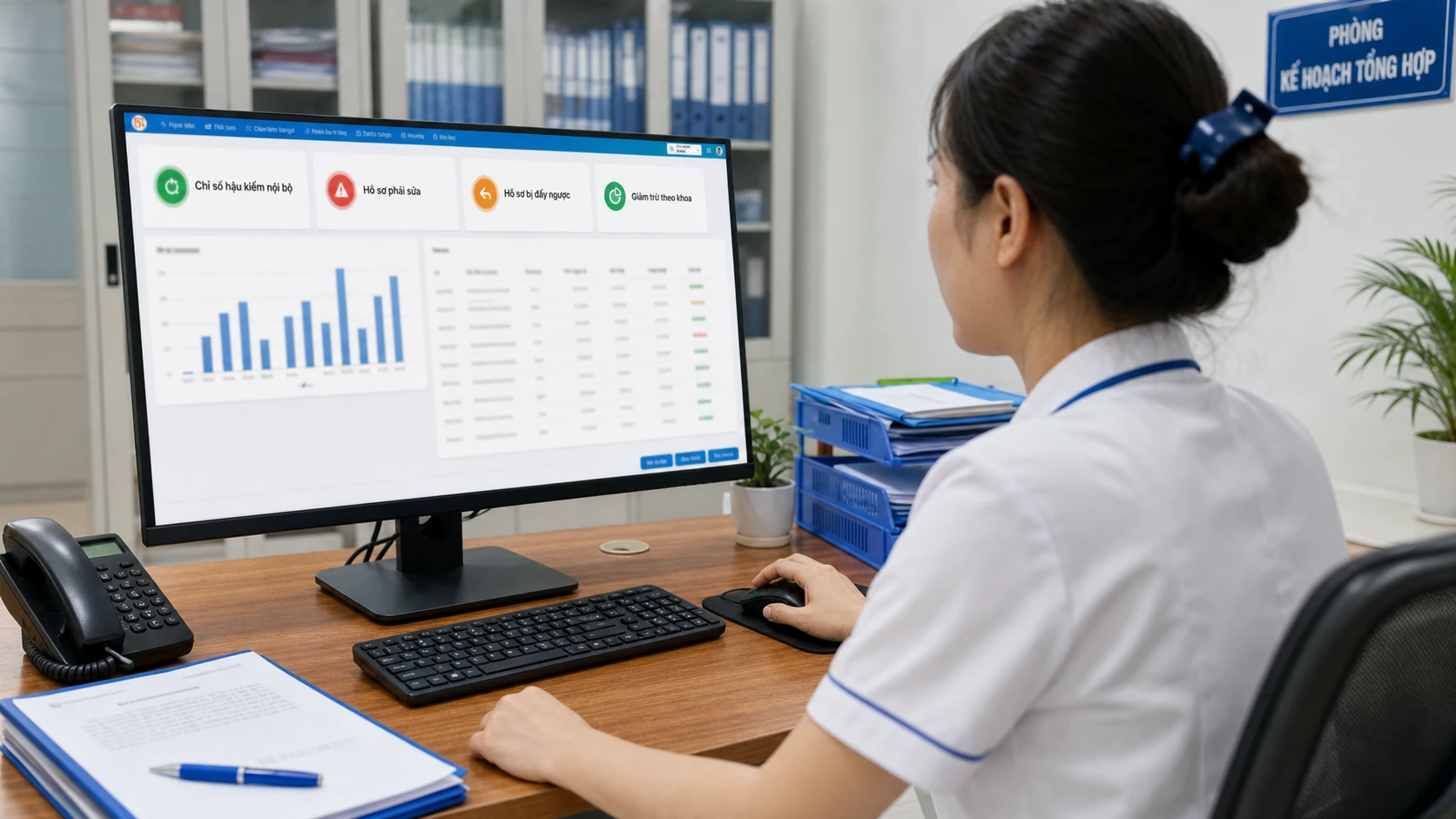Bảng chỉ số hậu kiểm hồ sơ BHYT trên HIS