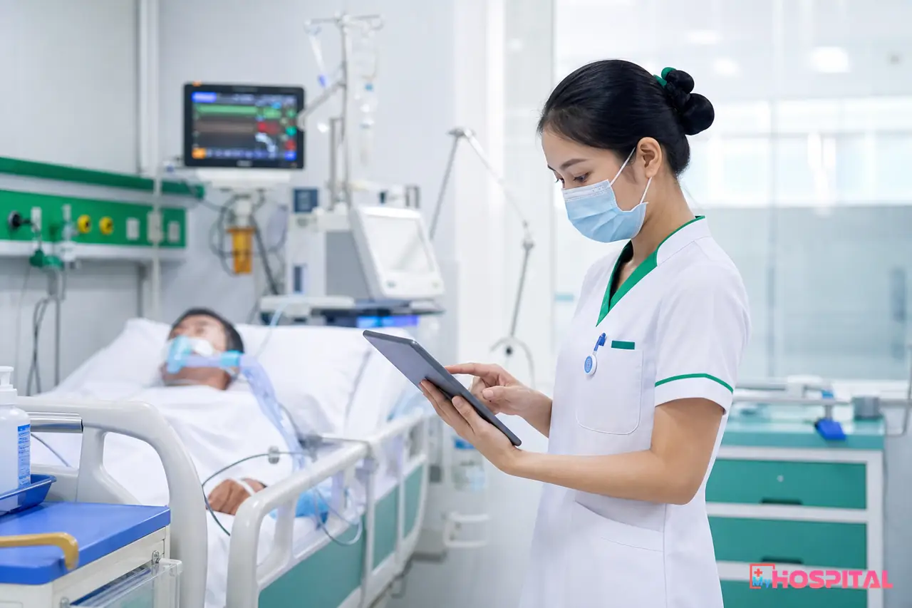 Điều dưỡng ghi giờ chuyển khoa cho người bệnh trên hồ sơ điện tử