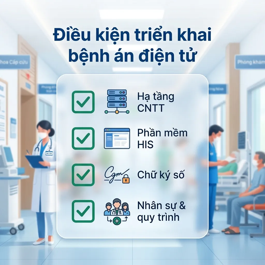 Điều Kiện Triển Khai Bệnh Án Điện Tử: Checklist 4 Nhóm Để Tự Đánh Giá Mức Độ Sẵn Sàng