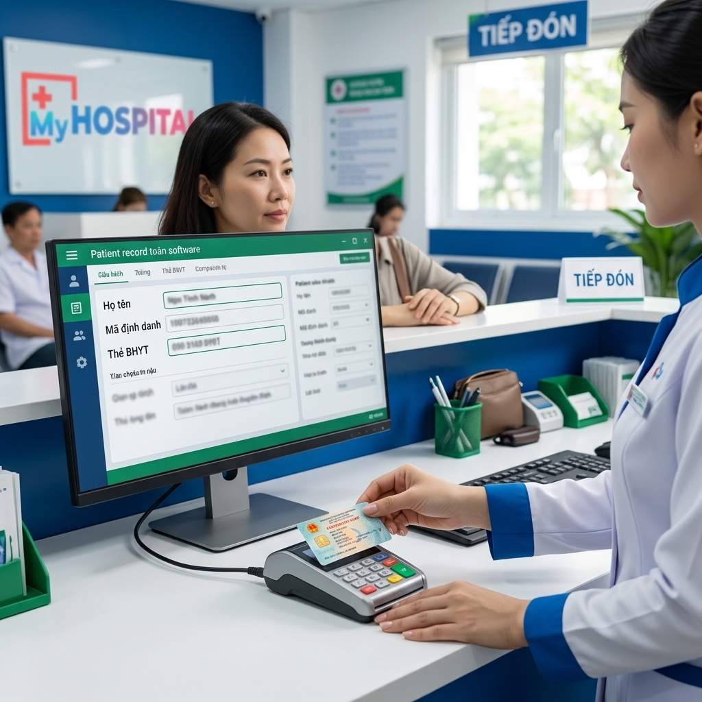 Định danh người bệnh bằng CCCD gắn chip khi tiếp đón