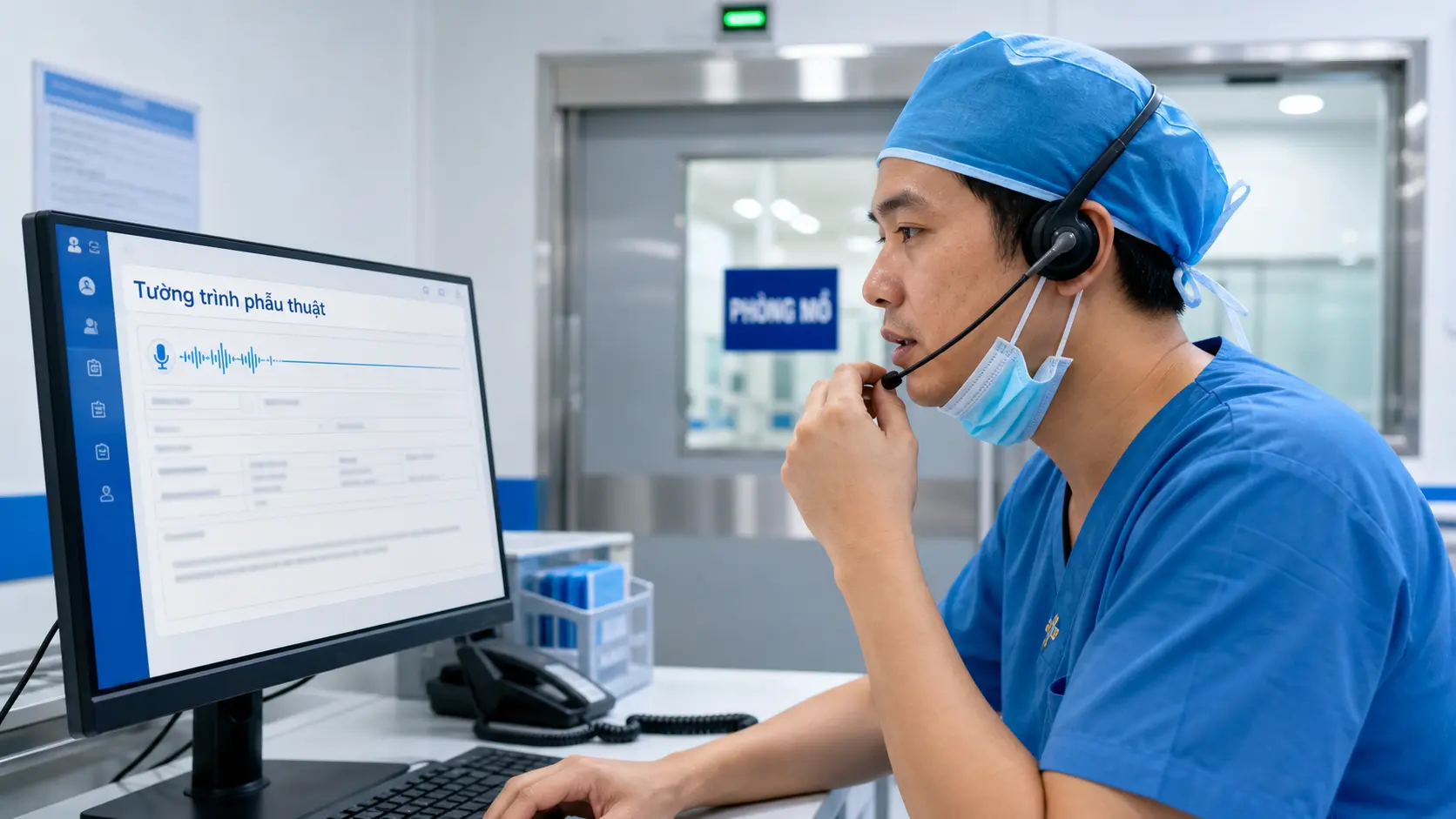 Ghi Tường Trình Phẫu Thuật Bằng Giọng Nói Cho Phẫu Thuật Viên