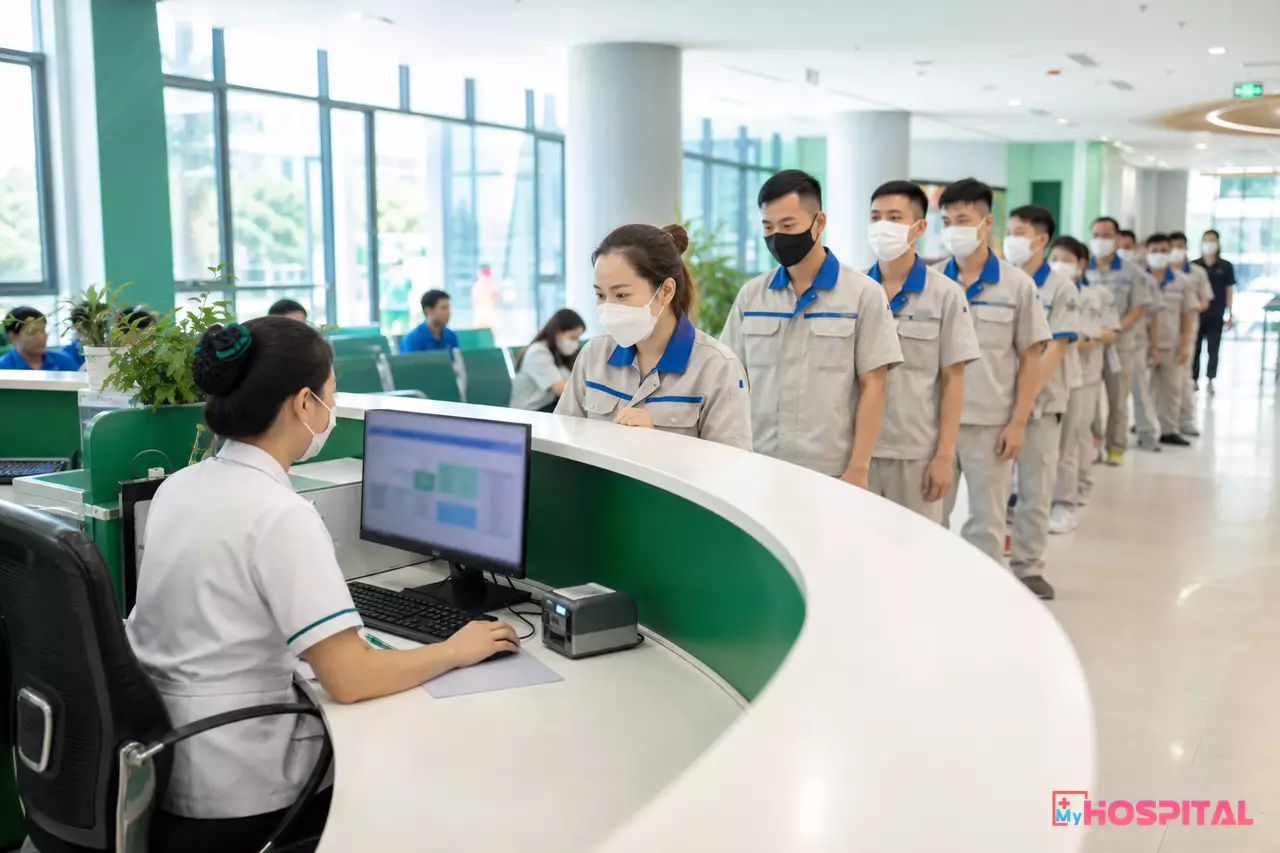 Thu Viện Phí Khám Sức Khỏe Doanh Nghiệp Theo Đoàn Trên HIS