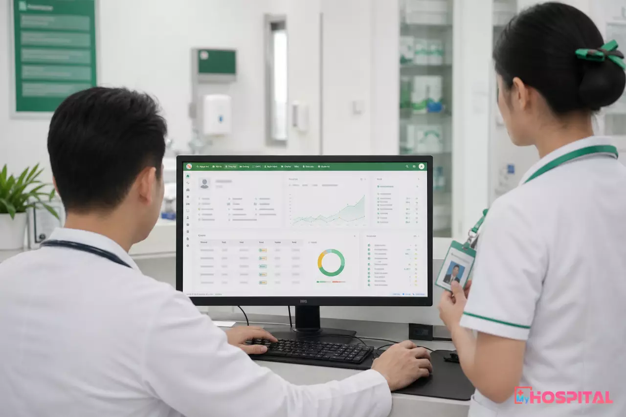 Bác sĩ đăng nhập hệ thống để xem hồ sơ người bệnh
