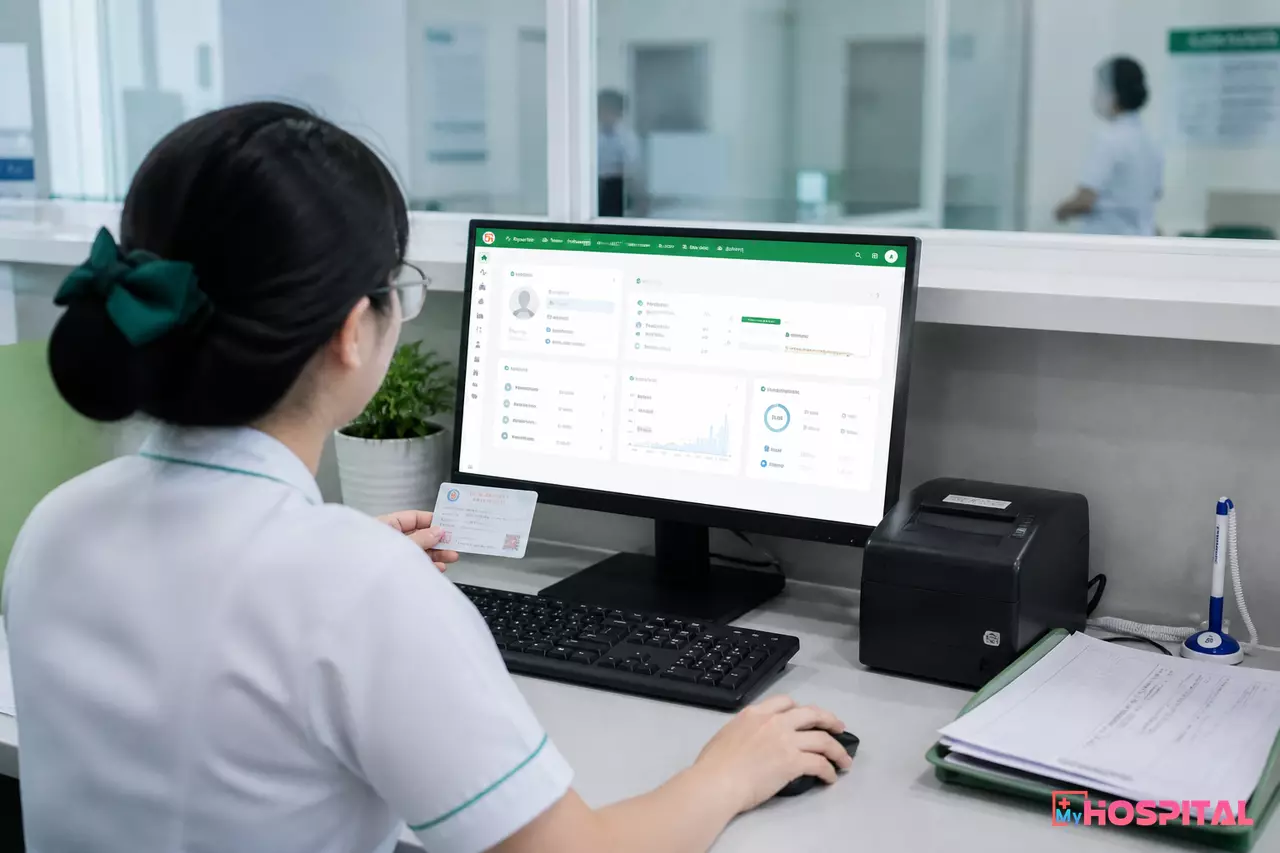 Thu ngân viện phí đối chiếu đơn giá thuốc BHYT trên phần mềm trước khi thu tiền người bệnh