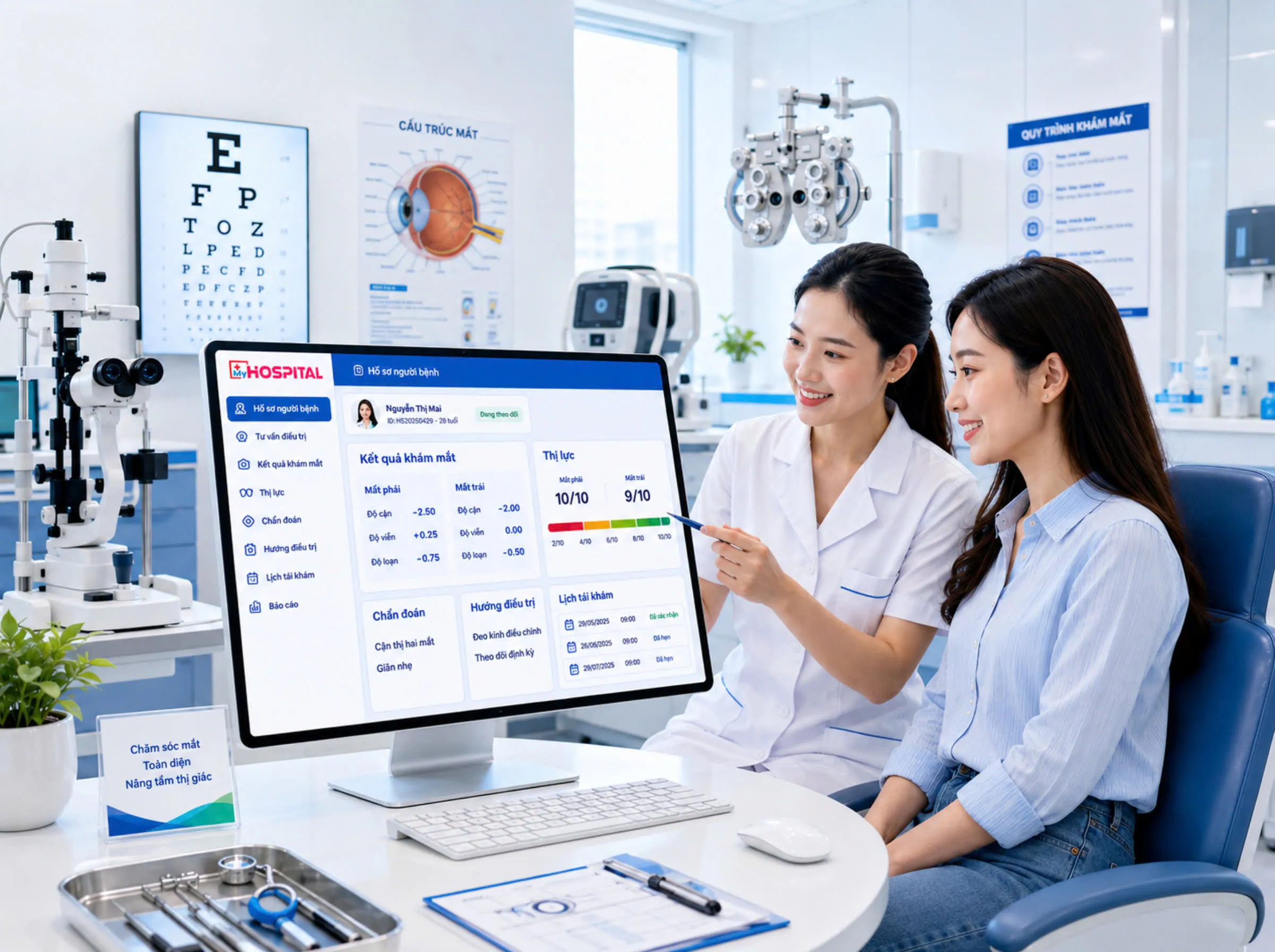 Phần mềm quản lý phòng khám mắt