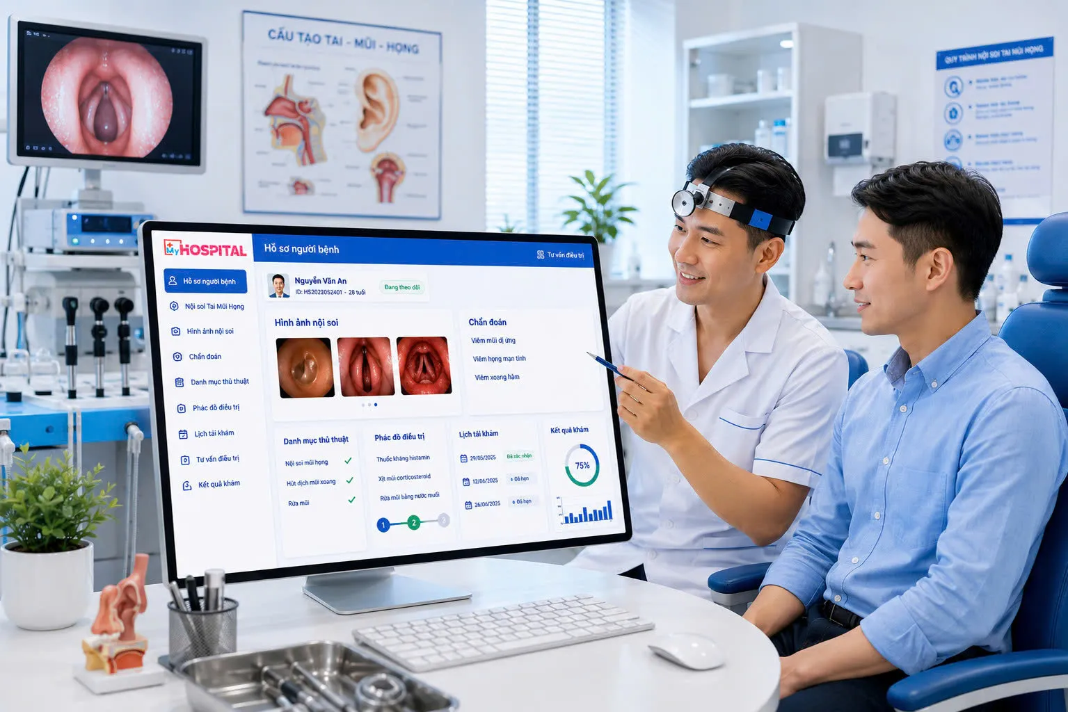Phần mềm quản lý phòng khám tai mũi họng